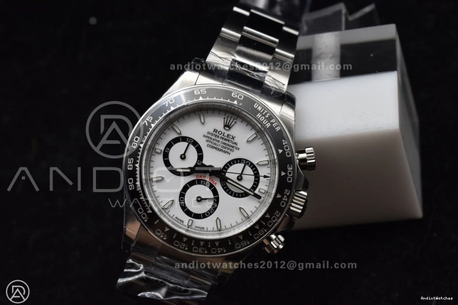 White Best BTF Steel DD Bracelet 904L Daytona 781 Edition SoftTouch SS 1:1 126500 Dial on 0708